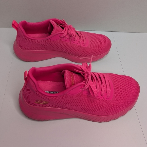 Skechers Bob Hot Pink Sneaker 8 - Picture 4 of 8